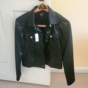 New faux leather Gap jacket